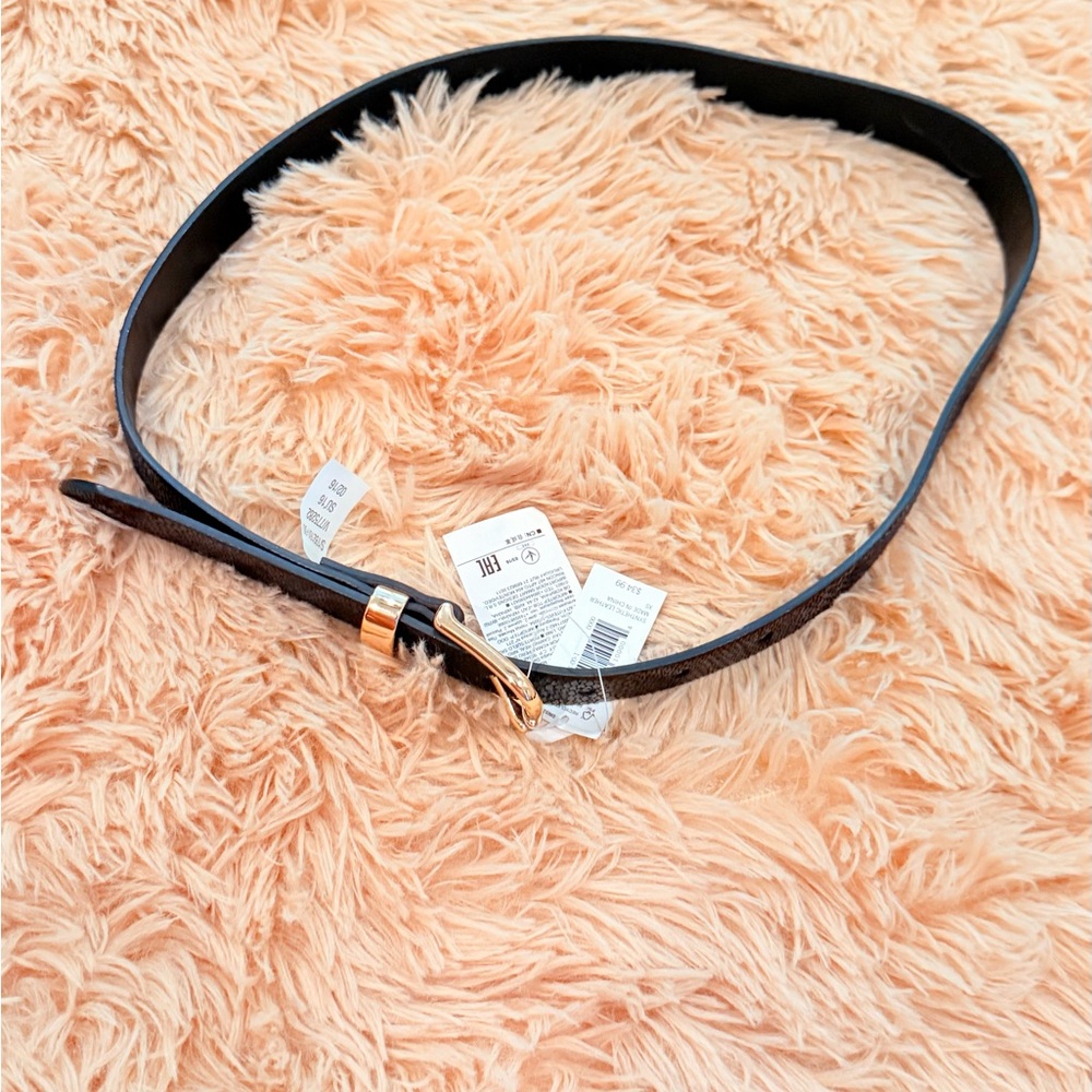 Banana Republic Black Leather Belt NWT